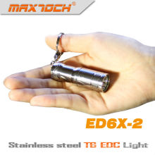 Maxtoch ED6X-2 EDC Cree T6 Stainless Steel Mini LED Keychain Flashlight